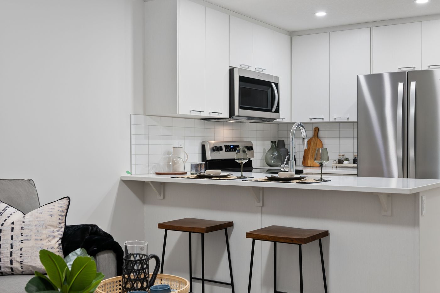 Lower suite kitchen island