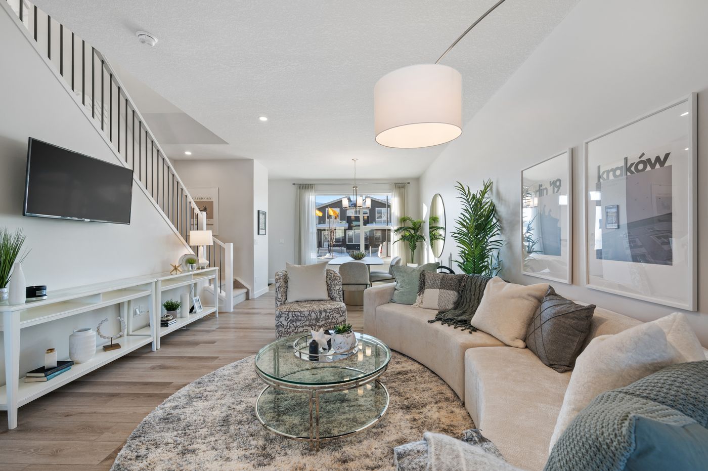 Upper suite open-concept living room