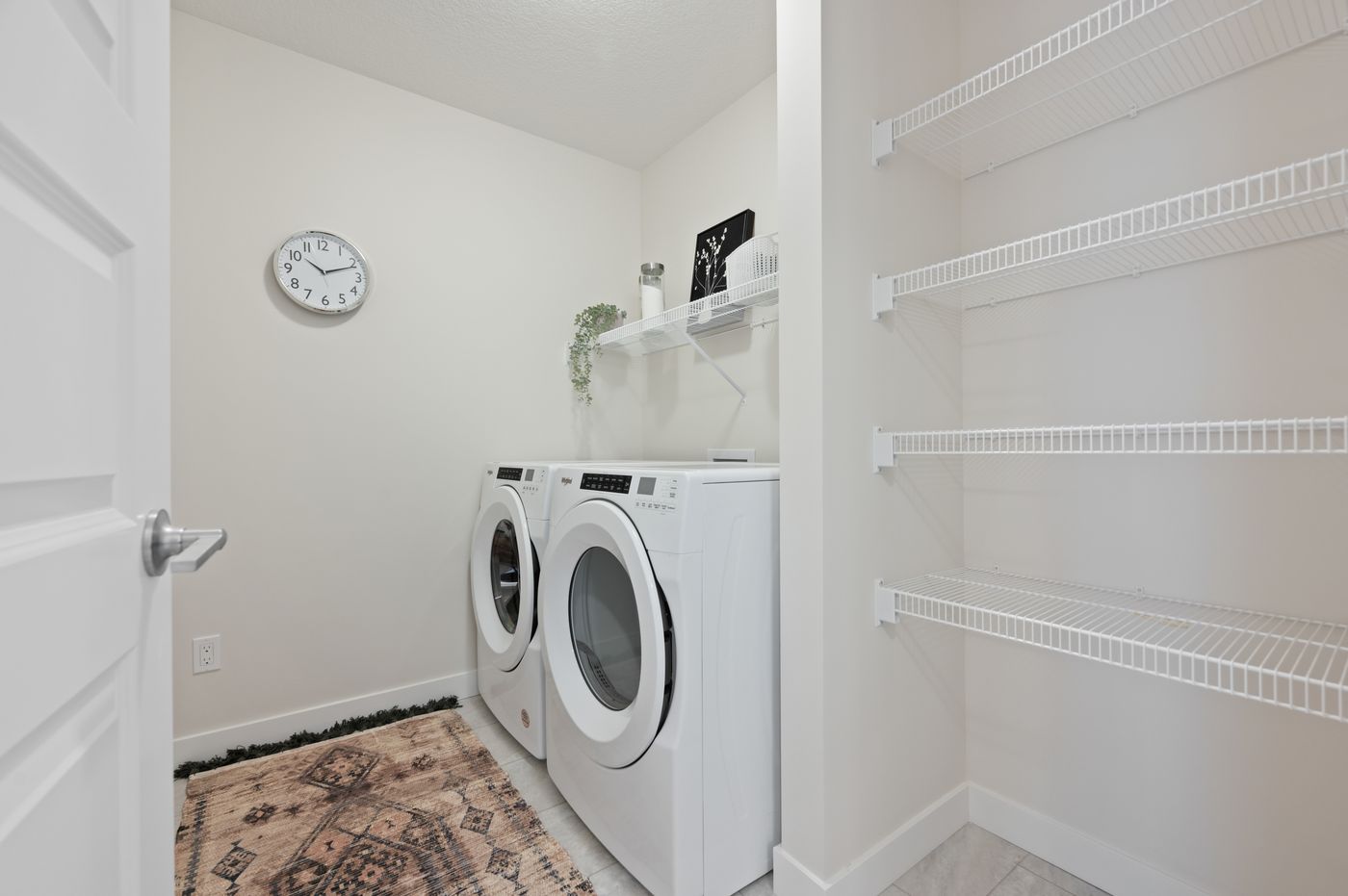 Laundry room with storage